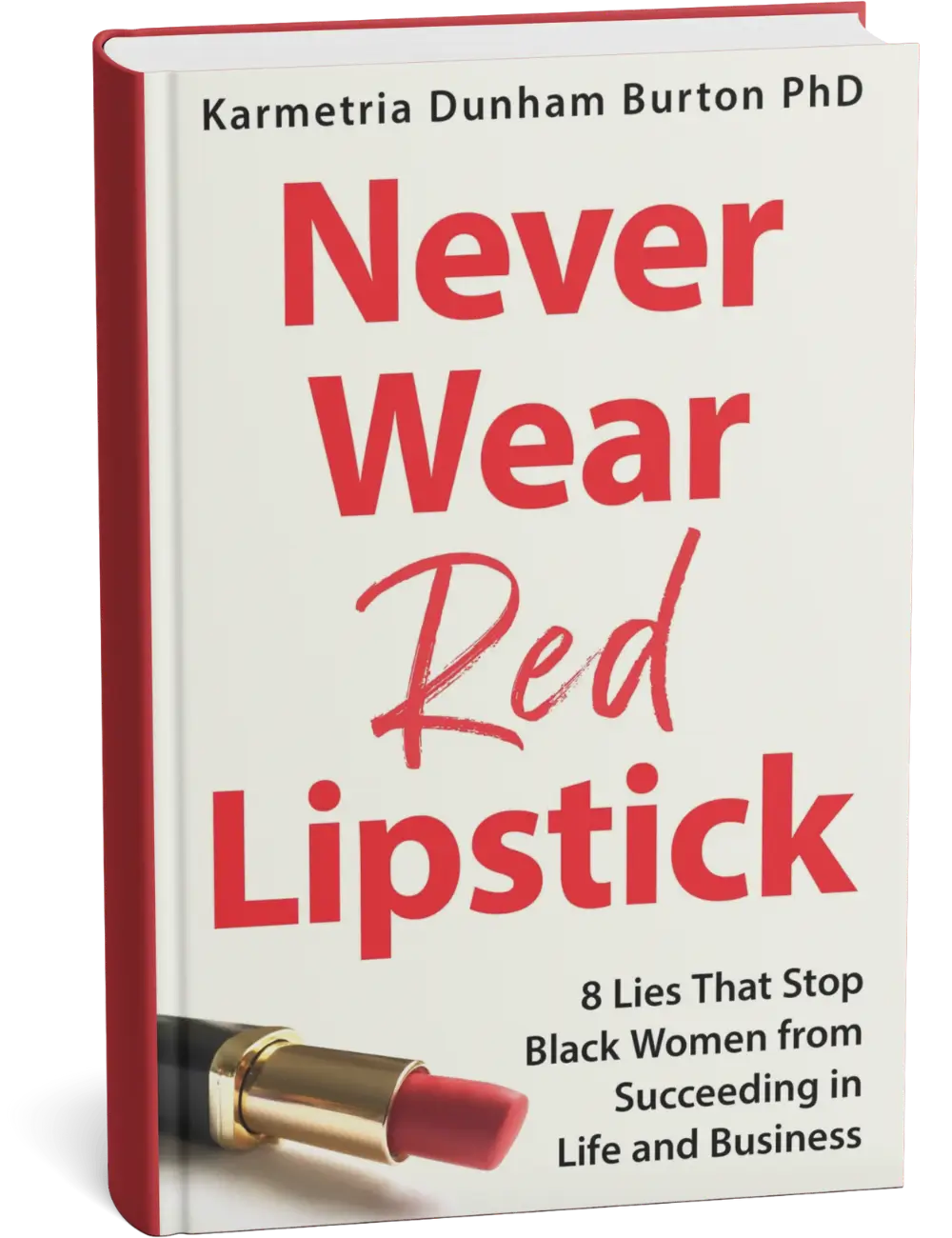 Never Wear Red Lipstick Book Mockup