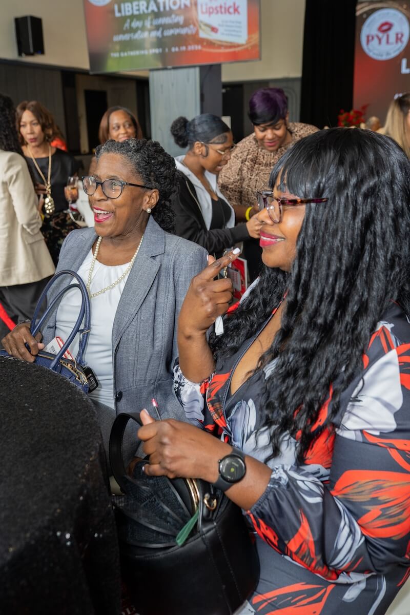 Guests waiting for Paint your Lips Red Event