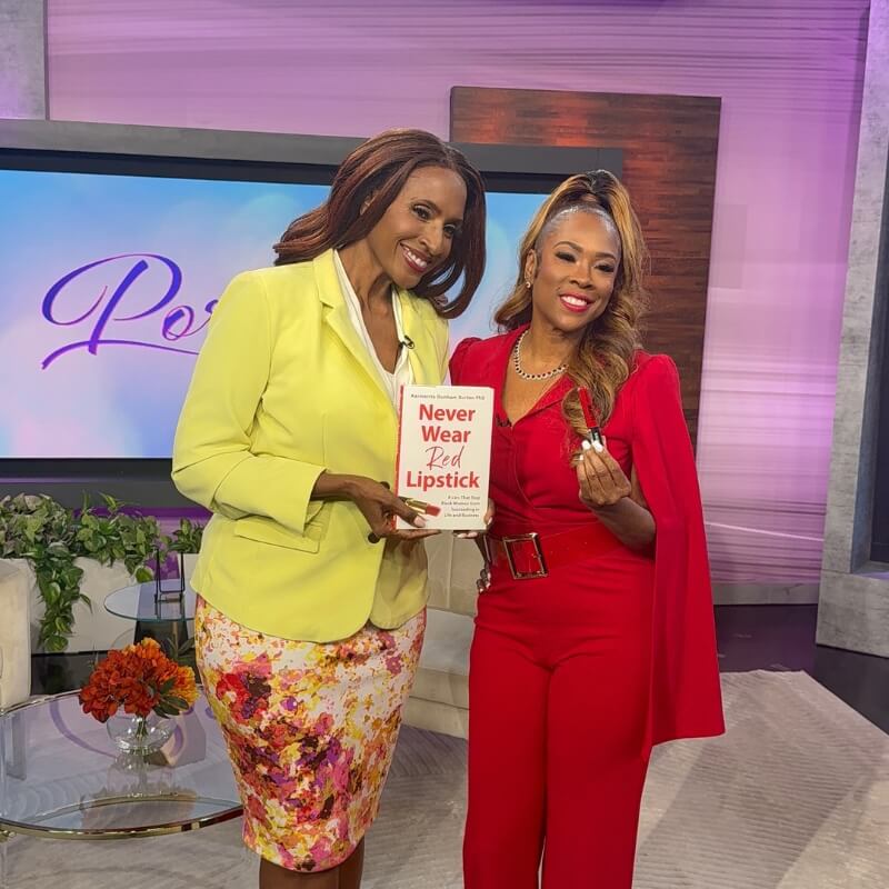Karmetria with Dr. Portia Smiling with Never Wear Red Lipstick book
